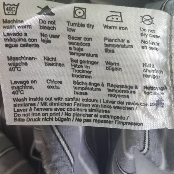 Esprit Grey/White Strip Button Down Shirt Size 6 - Picture 3 of 7